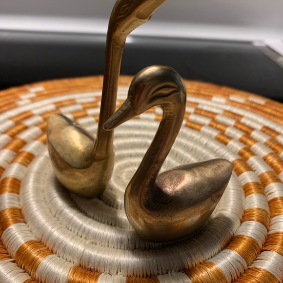 Brass swans vintage - Picture 13 of 16